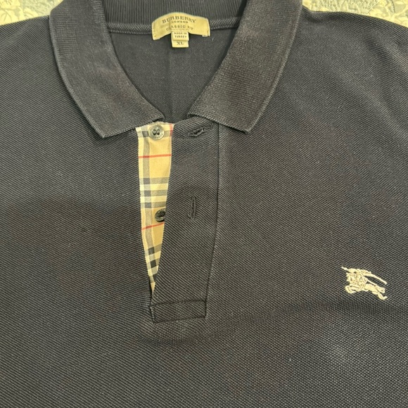 Men’s Burberry, XL black polo - Picture 2 of 4